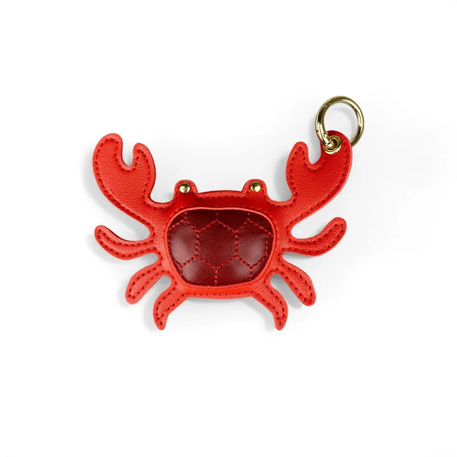 4 Pcs Stylish PU Leather Summer Beach Style Keychain/Bag Charm Set-Cute Lobster/Crab/Seashell-car/Bag/Room Accessories/Hanger-