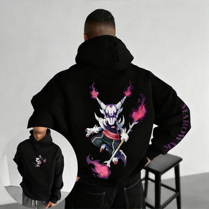 Pokémon Anime Collaboration Plus Size Hoodie Spring/Autumn New Men's and Women's Hip-hop Trend Daily Casual Parent-child Top
