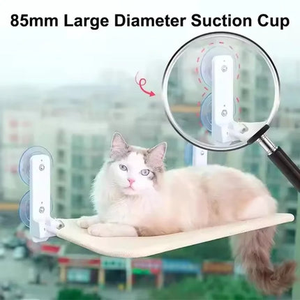 Cat Window Hammock Suction Cup Hanging Bed Foldable Cat Perch Sunny Rest Seat Indoor Pet Cat Bed Durable Cat Climber Lounge