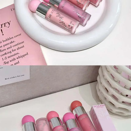 Liquid Blusher Makeup Water Light Jelly Blush Cool Warm Tone NudePink Liquid Rouge Highlighter Brighten Face Korean Style Makeup