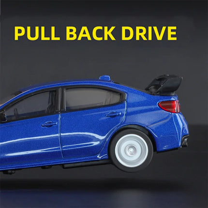 1/43 Scale Subaru WRX  Alloy  Diecast Sports Car Model Miniature Premium  Free Wheels Metal Collect Gift Kid Toys Decoration Col