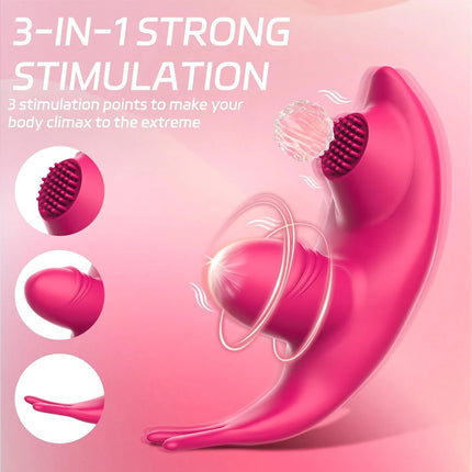 Portable Waterproof Silicone Massager for Women G-Spot Vaginal Anal Vibrator Powerful Underwear Adult Toy Bedroom Gift