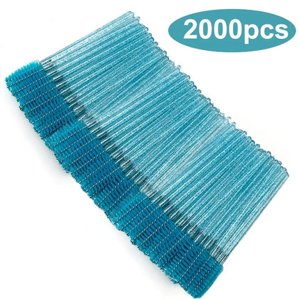 Wholesale Eyelash Brush Mascara Wands Wholesale Spoolies Eyebrow Lash Cleaning Brushes Applicator Makeup Tools 50/1000/2000pcs