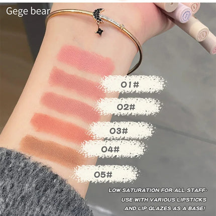 Nude Lip Liner Gege Bear Matte Velvet Lip Liner Pencil Long-lasting Waterproof Draw Lip Line Pen