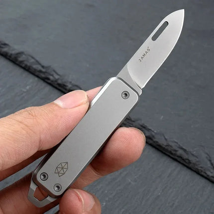 Mini Outdoor Folding Knife, High Hardness Edge, Camping Self-defense Knife, Gift Fruit Knife, Box Opener, Key Pendant