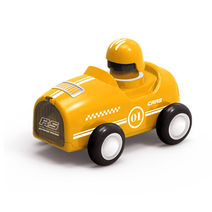 Baby Cartoon Toy Car Mini Press Go Ejector Vehicles Inertia Pull Back Cars Montessori Early Education Crawling Toys for Toddlers
