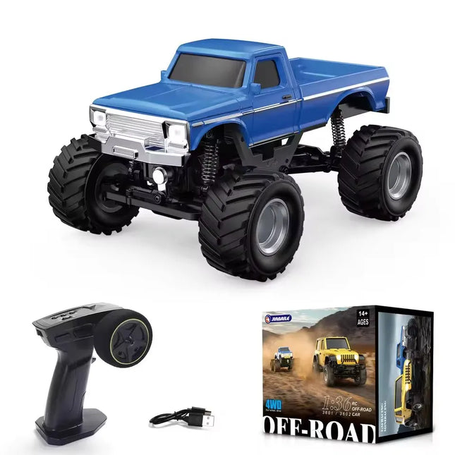 Boy 1/36 RC Crawler Car 4WD Mini Radio Control Off-road Vehicle Light System Climbing RC Car Remote Control RTR Hobby Model Gift