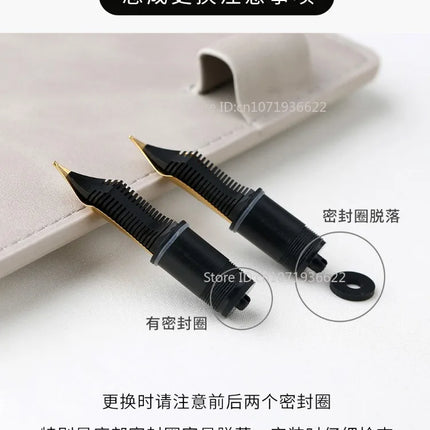 Majohn NO.8 Blue/Black Panda Gold-plated Sun Bock Nib for Majohn P139/P140/P141 Fountain Pen Writing Business Accessories