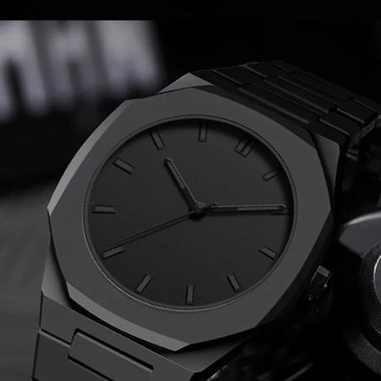 Men's Casual Lightweight Sports Business Watch Minimalist Design Plastic Strap Quartz Wristwatch
