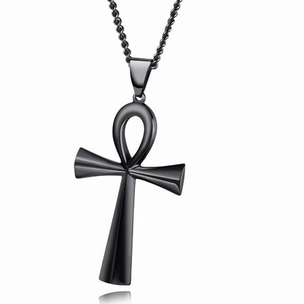 Amulet Pendant Egyptian Ankh Crucifix Necklaces Pendants  Symbol of Life Cross Necklaces Jewelry Wholesale