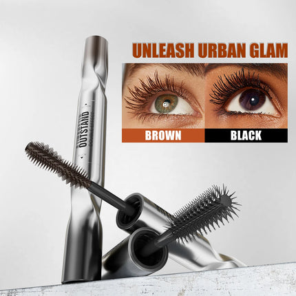 Double Ended Waterproof Mascara Black&Brown, Long-Lasting Lashes, Volumizing Lengthening for All Skin Types, Mascara Waterproof