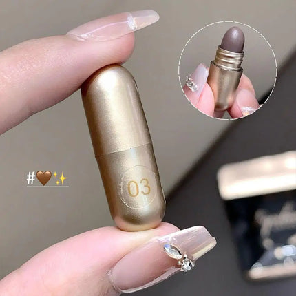 12colors Matte Eyeshadow MAGIC CASA Capsule Eye Set High-gloss Silkworm Small Golden Bean Not Easy To Smudge Brand Eye Makeup