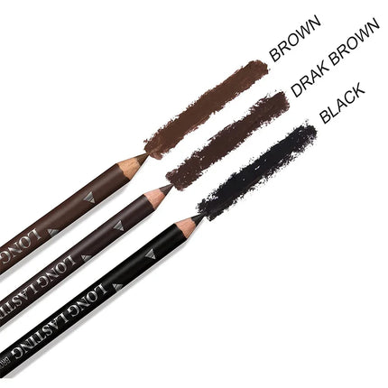 6/12Pcs Eye Brow Pencil Waterproof Professional Women Eye Makeup Pen Easy Color Natural Black Cosmetic Beauty Eyebrow Tool