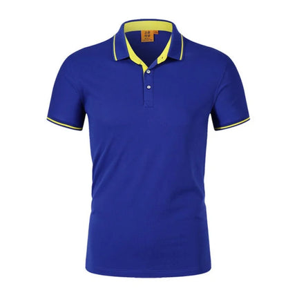 Ice Silk Short Sleeve T-Shirt Summer Work Uniform Logo Printed  Team Culture Polo Shirt  Fashion for Men and Women