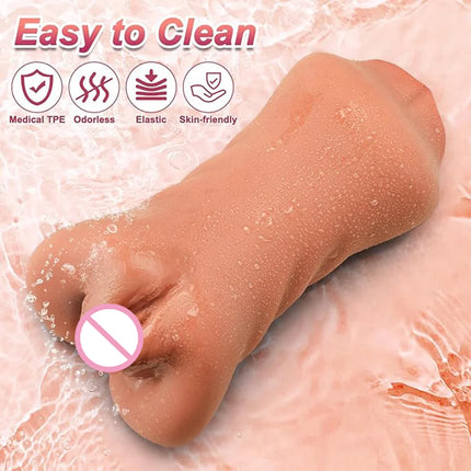 3 In 1 Pocket Pussy Male Masturbator Adult Sex Toy For Men Penis Stimulation Blowjob Stroker Tight Anus