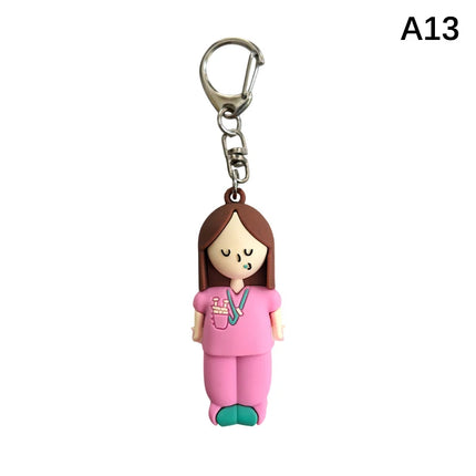 1PC Syringe-Shaped Ampoule Bottle Opener Keychain Rubber Cutter Aid Medication Vial Breaker Tool For Home Nurses And Doctors