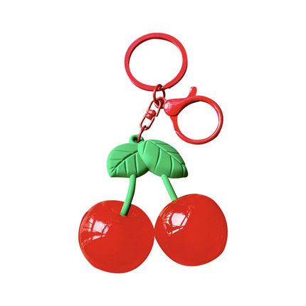 Keys Accessories Cherry Acrylic Keychain Backpack Decor Portable Cherry Bag Hanging Fruits Red Red Cherry Pendant Birthday Gift