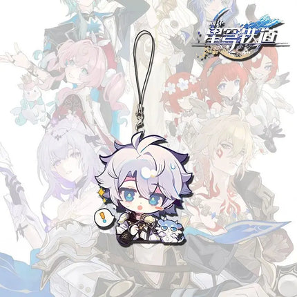 Honkai:Star Rail Phainon Mydei Chimeras Pet Acrylic Cellphone Strap Lanyard For Mobile Phone Case Keychain Key Chain Cover Hang