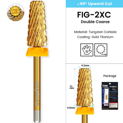 Tapered Barrel Nail Drill Bits Carbide Nails Grinding Head Milling Cutter 4XC Hard Soft Gel Removal Polishing DIY Tools