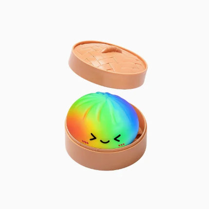 2026 steamed bun Squishy Toy with steamer Box Stress reducing rebound toy Stress Relief Sensory Ball For Adults