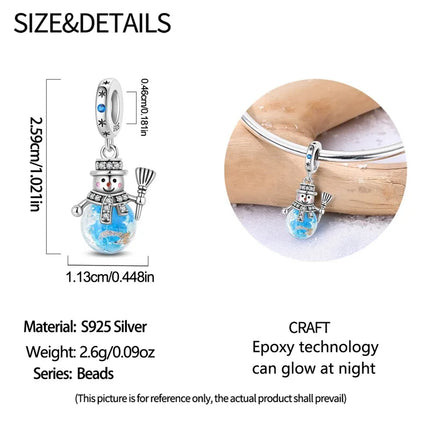 Original 925 Sterling Silver Charms Beads Cute Mushroom Unicorn Love Wings Pearl Charm for Bracelet Pendant Woman Girl Jewelry