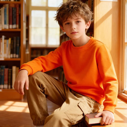 Cotton Sweatshirts For Boys Long Sleeve Kids Girls Children Basic Tshirt Pullover Kids Hoodies Outerwear Spring Kids Clothing