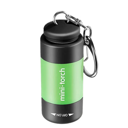 USB Rechargeable LED Multifunctional Strong Light Pocket Keychain Flashlight Waterproof Outdoor Hiking Camping Mini Flashlight