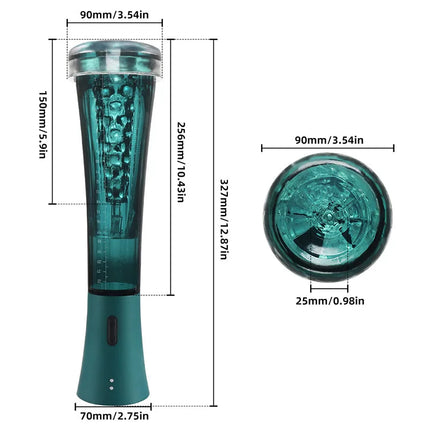 Male Masturbator Penis Pump Enlarger Transparent Visual Male Sex Toys for Men APP Control Vibrating Vacuum Suction Glans Trainer