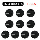 T6-4  Black-A  10PCS