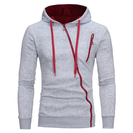 2023 Zipper Men Jackets Autumn Winter Casual Fleece Coats Bomber Jacket Scarf Collar Fashion Hooded Male Outwear Slim Fit Hoody