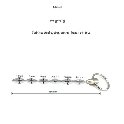 Massage Wand Urethral Sound Dilators Stimulation Catheter Beads  Penis Plug Insert Male Masturbator Horse Eye Sticks BDSM Penis