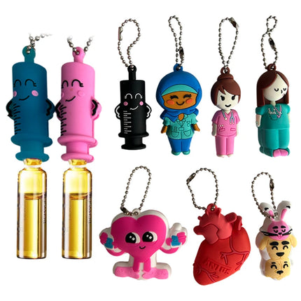 1PC Ampoule Bottle Opener Keychain Syringe-Shaped Cutter Nurse Doctor Ampoule Bottle Opener Aid Medication Vial Breaker Tool