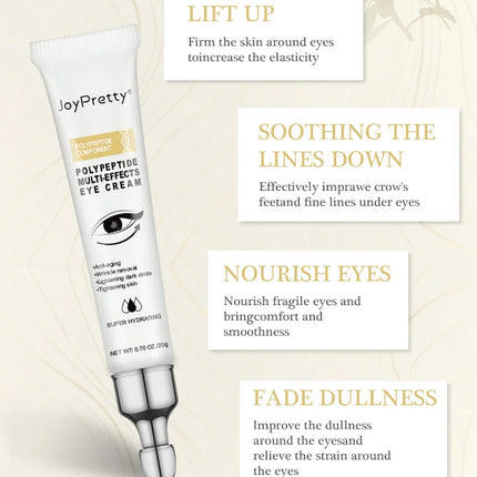 Joypretty Polypeptide Multi-effects Eye Cream 0.7oz Lifting Refining Moisturizing Eye Cream Anti Aging Eye Cream Wrinkle Removal