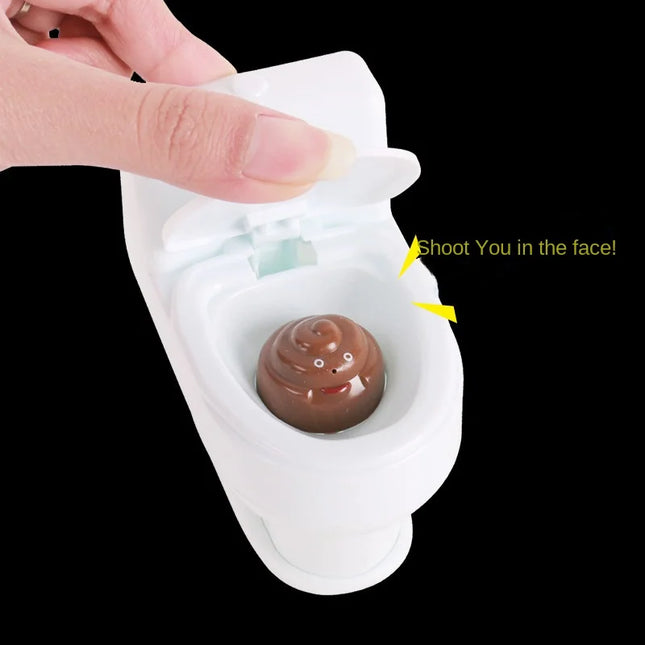 2PCS Mini Sprinkler Toilet Novel Spray Poop Water Simulation Toilet Toys Interesting Prank Spray Gun Joke Cary Toy