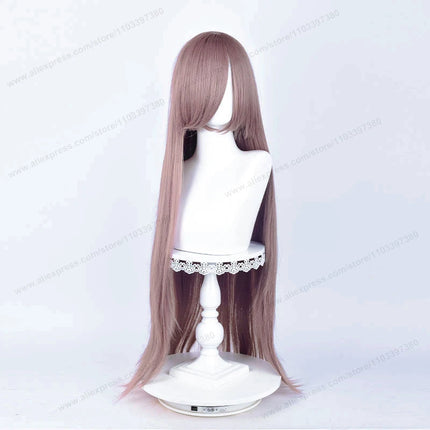 Anime 100Cm Long Staight Cosplay Synthetic Wig Black White Red Pink Brown Gold Blue Women Heat Resistant Hair High Quality Wigs