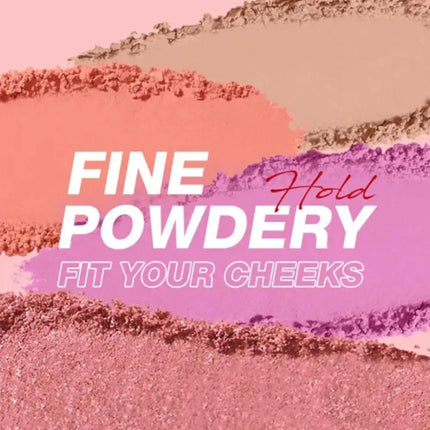 Pink Makeup Blush Palette Velvet Matte Light Shimmer Blusher Natural Cheek Contour Tint Peach Pink Rouge Cheek Contour Palette
