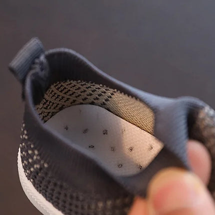 Size 20-31 Children Shoes Spring Autumn Kids Sneakers Soft Breathable Mesh Boys Slip-on Shoes Patchwork Color Girls Shoes