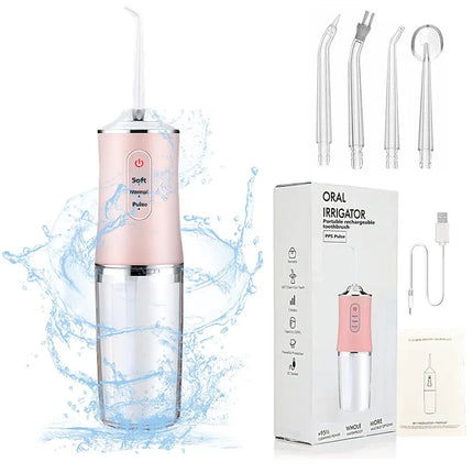 Powerful Battery Portable Electric Pick Ipx7 3 Modes Waterproof Toothbrush Combo Braces Kids Oral Irrigator Water Dental Flosser