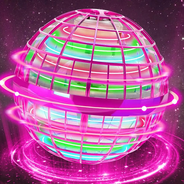 Flying Ball Toy,Globe Flying Ball 2.0,Boomerang Galaxy Ball Drone with RGB Light Magic Floating Ball Soaring Mini Drone