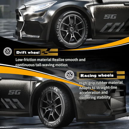 1：24 4WD 50KM/H RC Car Stunt Drifting Racing Remote Control Car Brushless Speed Champion with LED Lights Toys Gift Suitable Boys