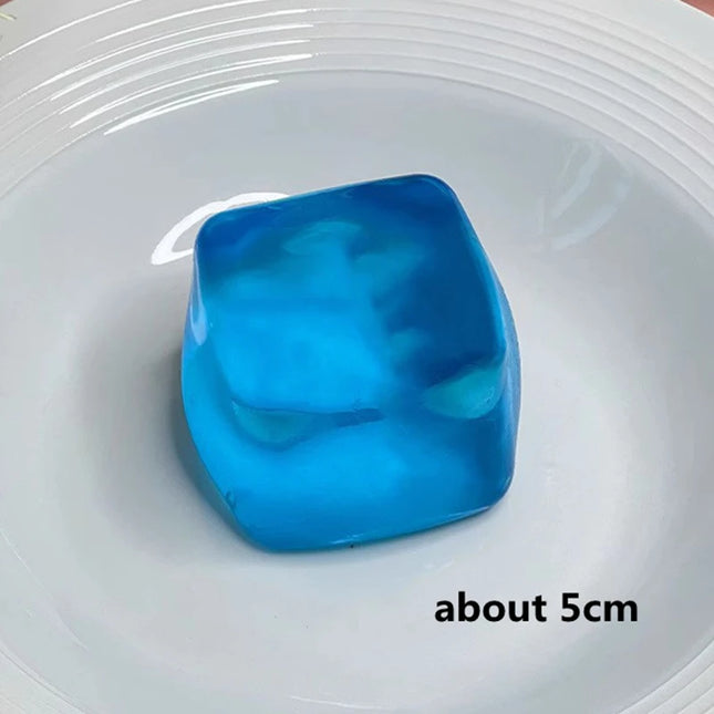 Squishy Ice Cube Slow Rebound Squeeze Toys Stress Relief Sensory Fidget Toys for Adults Anti-Anxiety Squishy Toys Maltose Cube