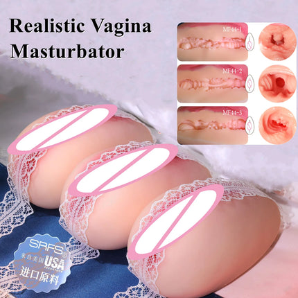 Realistic Pussy for Men Masturbate Cup Realistic Vagina Man Masturbation Soft Stick Pocket Pussy Sexy Toys Adult Sex Products
