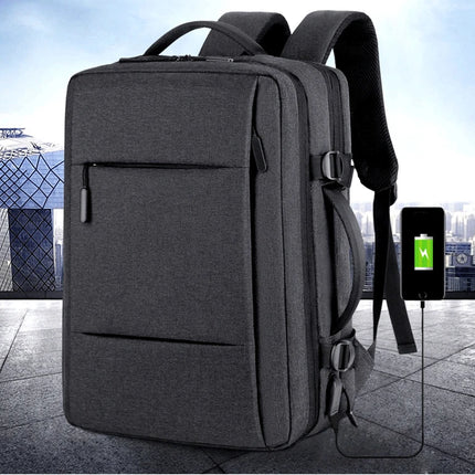 Classic Travel Backpack Men Business Backpack School Expandable USB Bag Large Capacity Laptop Waterproof Fashion Backpack
