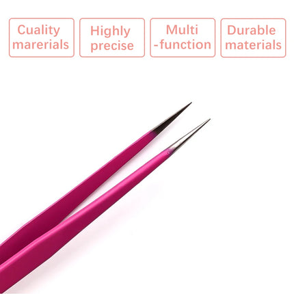 14.6cm Long Multi-function Double Sided Tweezers Silicone Pressing Head Nail Tweezers Sticker Rhinestones Picker Manicure Tools
