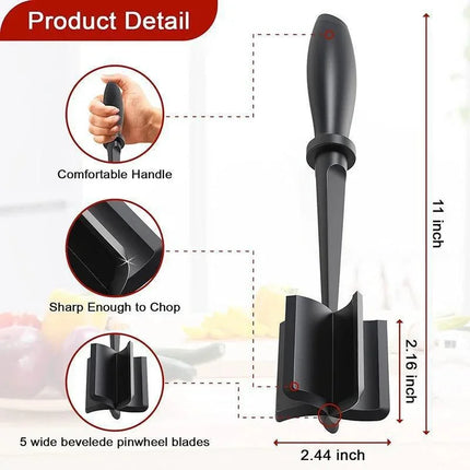 Upgrade Meat Chopper, Heat Resistant Meat Masher for Hamburger Meat, Ground Meat Chopper, Potato Masher Tool