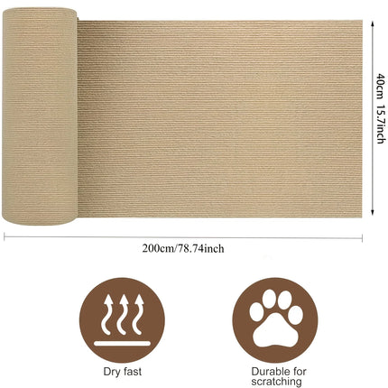 Trimable Cat Furniture Protector，Equipped with self-adhesive scratch pads，Protect the Sofa、Door and Cat Tree Stand Safe from Cla