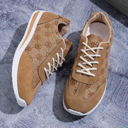 Women Thick Soled Cross Round Head Thin Fashion Shoes Women Comfortable  Breathable Casual Wear-resistant Shoes Zapatos De Mujer