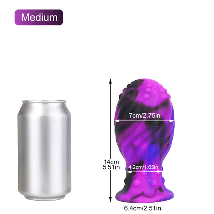 6/7/8cm Huge Butt Plugs 18+ Egg Anal Plug Liquid Silicone Soft Anal Bead Anal Dilatation BDMS Sex Toy Women Men Prostate Massage