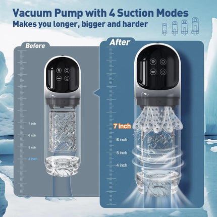 Automatic Male Masturbator Cup 7 Sucking Rotating Licking Modes Pocket Pussy Stroker Blowjob Penis Pump Sex Toys For Men