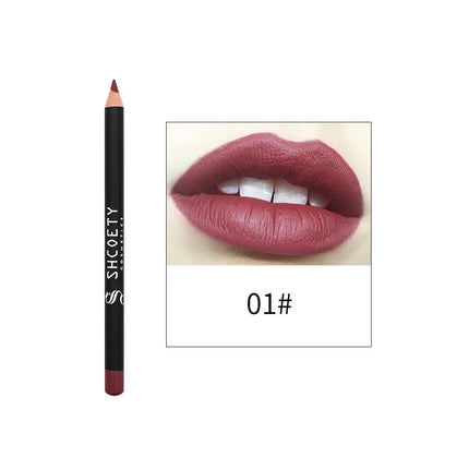 Matte Lip Liner Easy To Color And Not Easy To Fade Natural Plump And Good Looking Mouth Shape Lipstick Lip Pencil Cosmetics